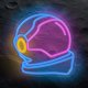 Forever Light LED neono iškabos šviesa Astronauta PLEXI, įvairiaspalvė