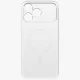 Uniq Airsuit Magclick Charging dėklas telefonui iPhone 17 Pro Max, skaidrus