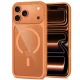 Tech-Protect MagOne CC MagSafe dėklas ir 2 apsauginiai stiklai iPhone 18 Pro / 17 Pro, oranžinis / skaidrus