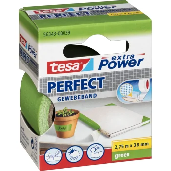 Audinio lipnioji juosta Tesa extra Power Perfect 2,75 m x 38 mm, žalia 56343