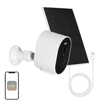 Moes WCM-S24-S 4MP lauko Wi-Fi IP kamera su saulės baterija