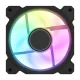 Darkflash DR08 3-in-1 120mm PWM A-RGB kompiuterio ventiliatorių rinkinys, juodas