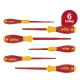 Izoliuotų atsuktuvų rinkinys Wiha SoftFinish electric 320NK6, 6 vnt.