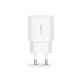 Įkroviklis Tech-Protect C20W USB-C PD 20W / USB-A QC 3.0 su USB-C laidu, baltas