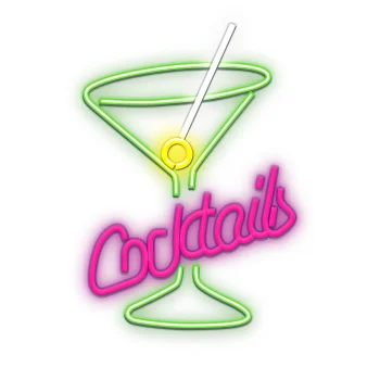 Forever Light COCKTAILS Neon LED Sign on Plexiglass