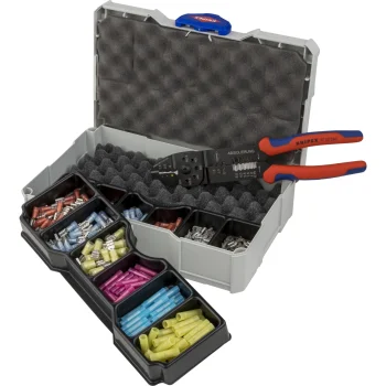 Kabelių jungčių užspaudimo rinkinys KNIPEX 97 90 25 su replėmis