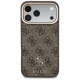Guess 4G case with wallet and MagSafe for iPhone 18 Pro and 17 Pro, brown