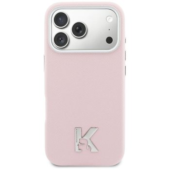 Karl Lagerfeld Karl Head Logo MagSafe dėklas iPhone 17, Rausva