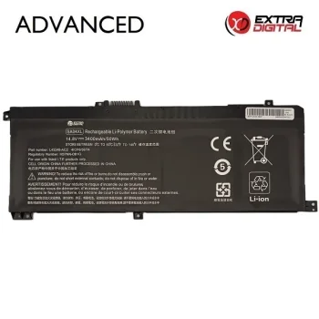 Nešiojamojo kompiuterio baterija HP SA04XL, 3400mAh, Extra Digital