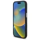 Mercedes dėklas iPhone 16 telefonui Silicone Blue Stripe MagSafe, juodas