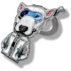 Magnetinis pakabukas ir stovas Nimmy Cool&Cute 2.0 Dog, pilkas