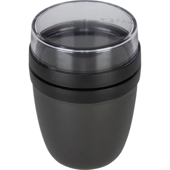 Užkandžių indelis Mepal Lunchpot Ellipse mini 300+120 ml, Nordic Black