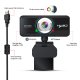 HXSJ S90 HD internetinė kamera 720P su mikrofonu, juoda