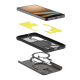 Dėklas Spigen Tough Armor Mag, skirtas Samsung Galaxy S26, pilkas