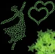 Stars fluorescenc 100 pcs mix