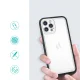 Hybrid Armor Clear 3in1 dėklas iPhone 12 Pro Max, juodas rėmelis