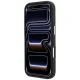 Karl Lagerfeld Grained Resin Signature Logo MagSafe dėklas skirtas iPhone 18 Pro Max / 17 Pro Max, juodas