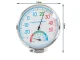 Analog Indoor and Outdoor Thermometer and Hygrometer, 13 cm, White/Silver