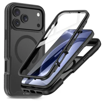 Tech-Protect Defense MagSafe dėklas iPhone 17 Pro / 18 Pro, Matte Black