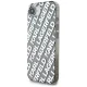 Karl Lagerfeld IML Repeat Logo dėklas iPhone 16e, sidabrinis