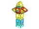 Kids Light Magnetic Constructor Rolling Ball Rail Bricks Set 75 pcs