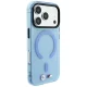 BMW M IML Frosted Metal Logo MagSafe dėklas skirtas iPhone 17/18 Pro Max, mėlynas