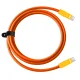 Newell USB-C į USB-C laidas 100W, 2m, silikoninis, oranžinis ir geltonas