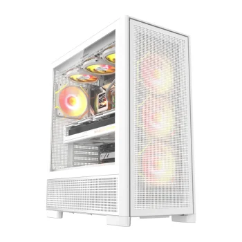 Kompiuterio korpusas DarkFlash AIRNOVA Big Tower su 3 ventiliatoriais, baltas