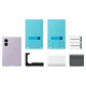 Samsung Galaxy Z Fold 8 silikoninis dėklas su MagSafe ir 2 plėvelėmis, violetinis