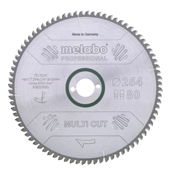 Metabo MultiCutProf circular saw blade 254x30 mm, 80 teeth