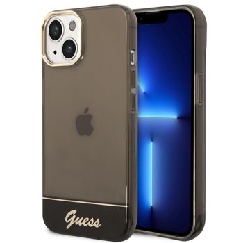 Guess Translucent Case for iPhone 14 Plus 6.7" Black