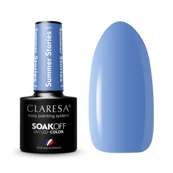 Claresa Summer Stories 1 Gel Nail Polish, Blue, 5g