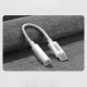 Joyroom SH-C1 3.5mm Mini Jack (moteriškas) į USB-C (vyriškas) adapteris, baltas