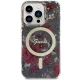 Guess dėklas iPhone 14 Pro telefonui IML Flower MagSafe, chaki