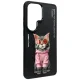 Nimmy Glasses Cool Cat apsauginis dėklas Samsung Galaxy S26 Ultra, juodas