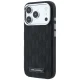 Karl Lagerfeld Grained Mono Resin Logo MagSafe dėklas iPhone 17 / 18 Pro Max, juodas