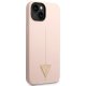 Guess Silicone Triangle dėklas skirtas iPhone 14 Plus, rožinis