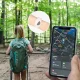 \"Tech-Protect\" nyloninis vaikiškas dirželis \"Apple AirTag\", mėlynas