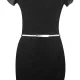 Elastic Metal Dress Belt 70cm, Silver