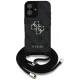Guess 4G Big Logo Crossbody dėklas su virvele iPhone 16 Plus, juodas
