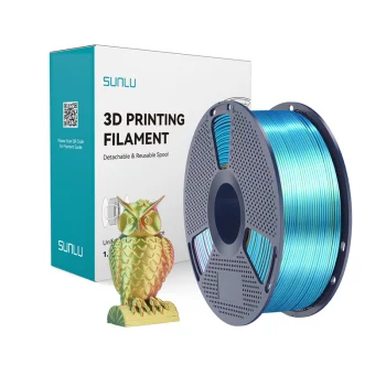 Sunlu PLA+ Silk Tri-Color 3D plastikas (raudona, geltona, žalia)