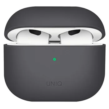 Uniq Lino silikoninis dėklas AirPods 3 įkrovimo dėklui, pilkas