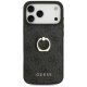 Guess 4G Ring Stand dėklas, skirtas iPhone 17 Pro Max, juodas