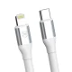3mk Hyper Cable N-SERIES USB-C į Lightning laidas 1m 20W, baltas