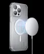 Kingxbar PQY Go Out Series dėklas iPhone 14 Plus su MagSafe, sidabrinis