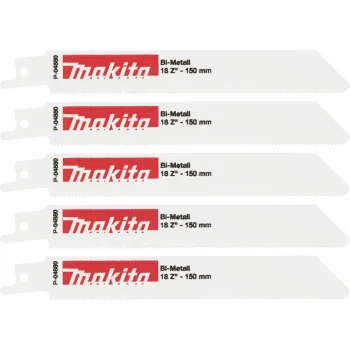 Tiesinio pjūklo ašmenys Makita P-04880 BIM 150 mm 18 TPI, 5 vnt.