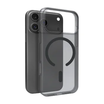 Puro Daylight MagSafe dėklas, skirtas iPhone 17 Pro Max, pusiau skaidrus juodas