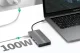Extra Digital USB-C 12-in-1 šakotuvas (2x HDMI, VGA, LAN, SD, PD 100W), pilkas