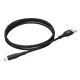 Maclean MCE845B USB į Apple 8-pin laidas 2.4A 1m, juodas