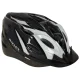 Adjustable bike helmet with ventilation, size M (54-58 cm), black and white